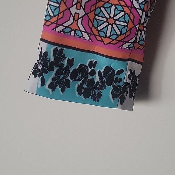 NWT Ladakh Scarf XS 2 Print Cropped Boho Office Blazer Colorful Jacket Bolero - Picture 8 of 16